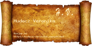 Hudecz Veronika névjegykártya