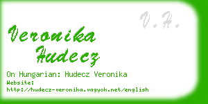 veronika hudecz business card